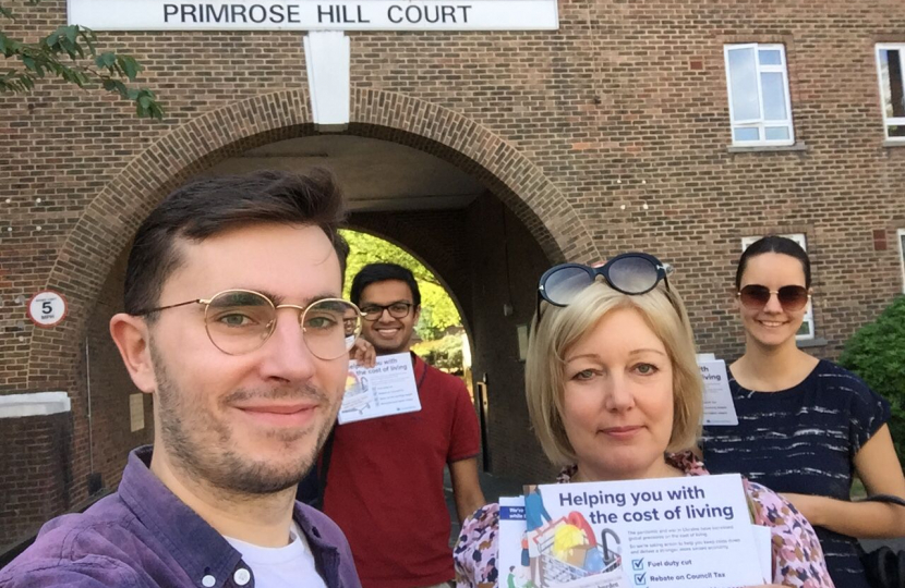 Our team outside Primrose Hill Court.